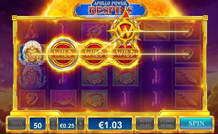Age of the Gods Apollo Power slot win
