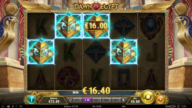 Dawn of Egypt slot Play'n GO bonus trigger