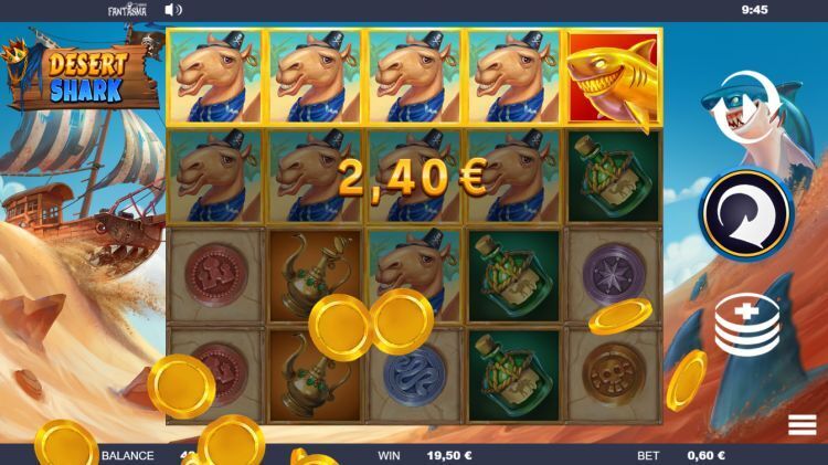Desert Shark Fantasma slot big win
