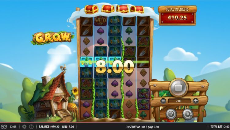 G.R.O.W. gokkast gameplay review
