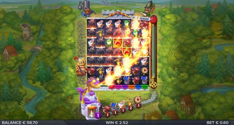 Micro Knights slot feature
