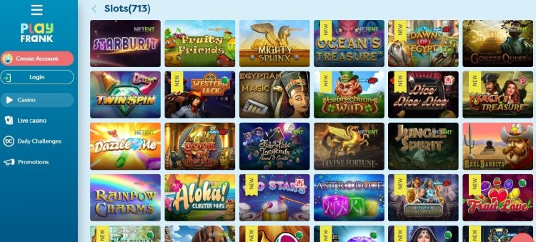 Playfrank Casino review