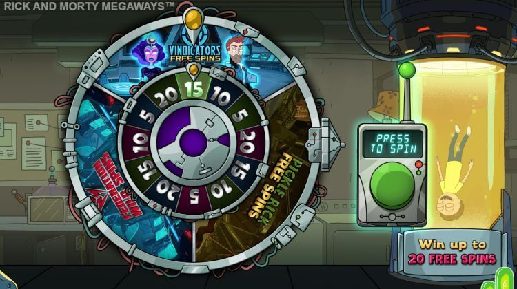Rick and Morty Megaways - Bonus Wheel