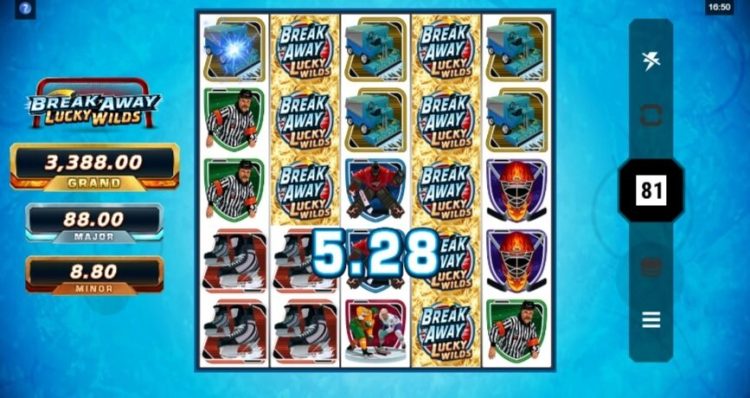 Break Away Lucky Wilds online slot gameplay