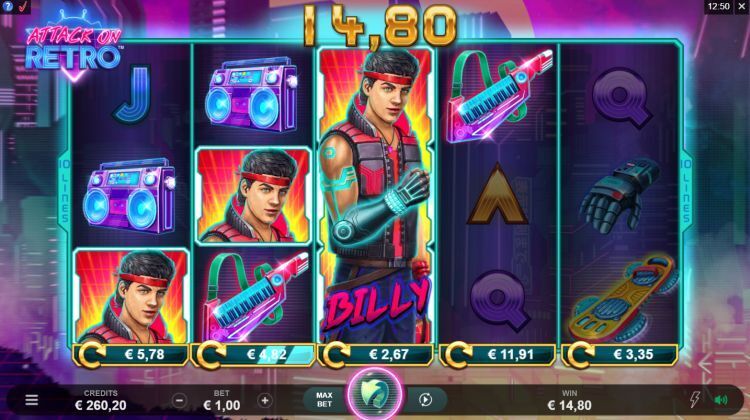 Attack On Retro Hyperspins slot gameplay