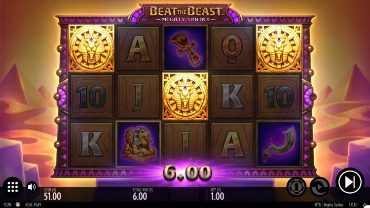 Beat The Beast: Mighty Sphinx slot bonus trigger