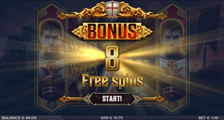 Crusader online slot Free Spins bonus trigger