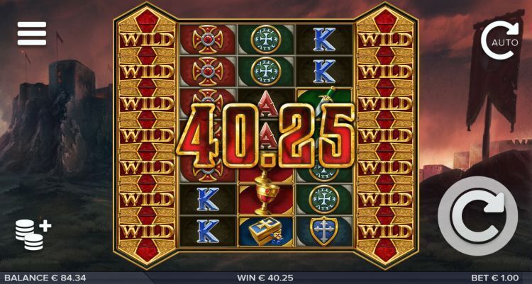 Crusader slot Elk Studios gratis spins win