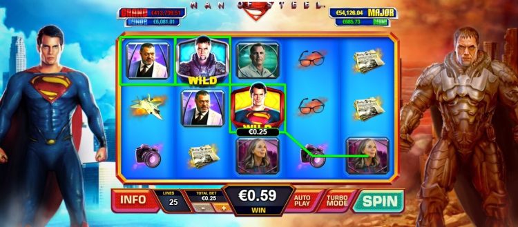 Man of Steel online slot review Playtech