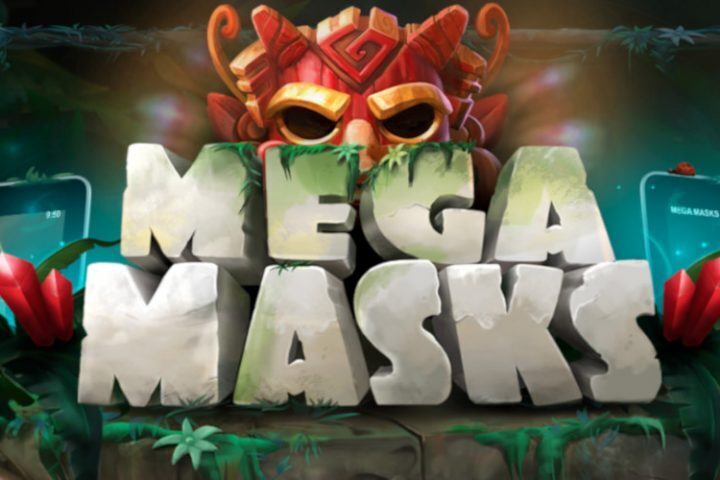 Mega Masks slot logo