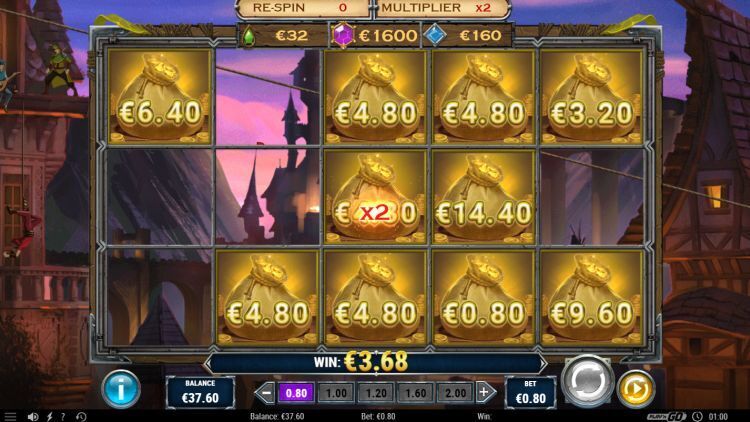 Riches of Robin slot review bonus respin win