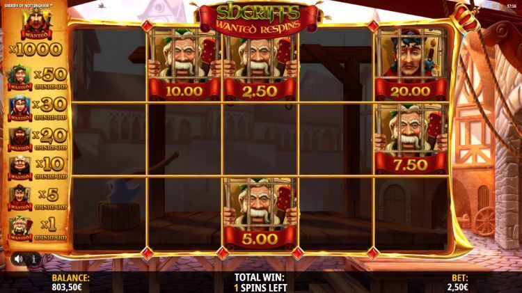 Sheriff of Nottingham slot isoftbet respins