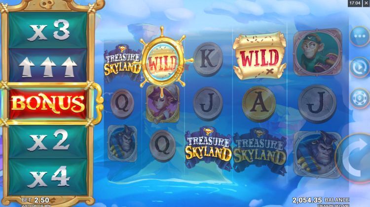 Treasure Skyland slot bonus trigger