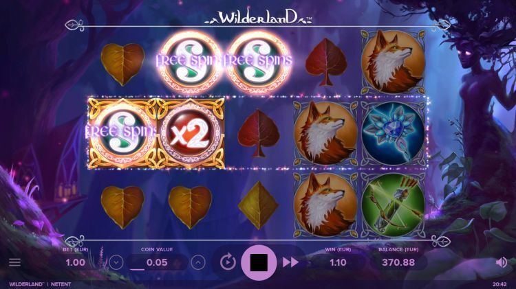 Wilderland slot Free Spins trigger