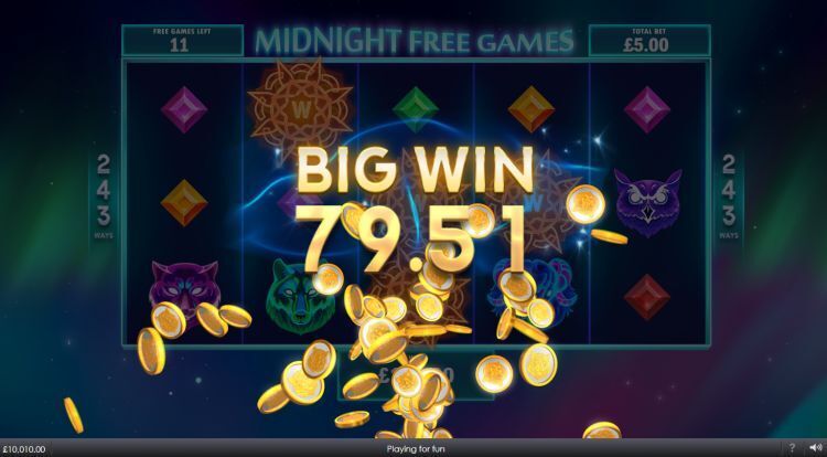 Midnight Wilds online slot big win
