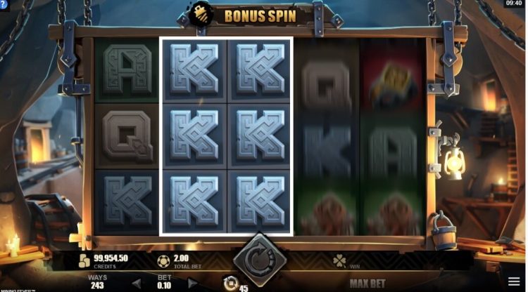 Mining Fever online slot bonus gameplay 