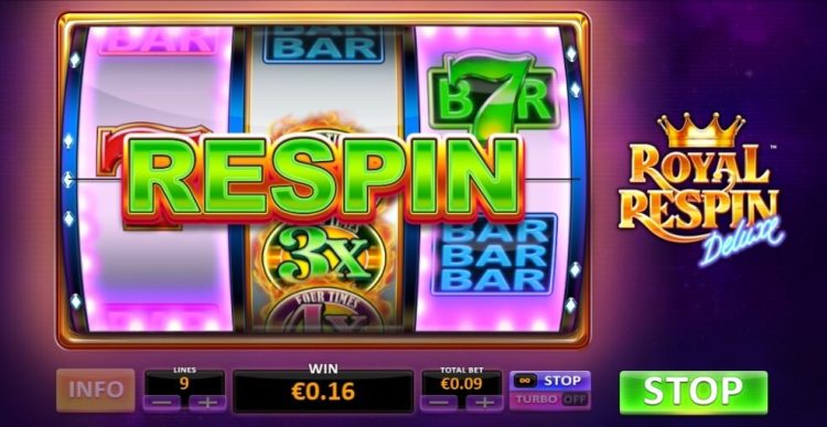 Royal Respin Deluxe online slot gameplay