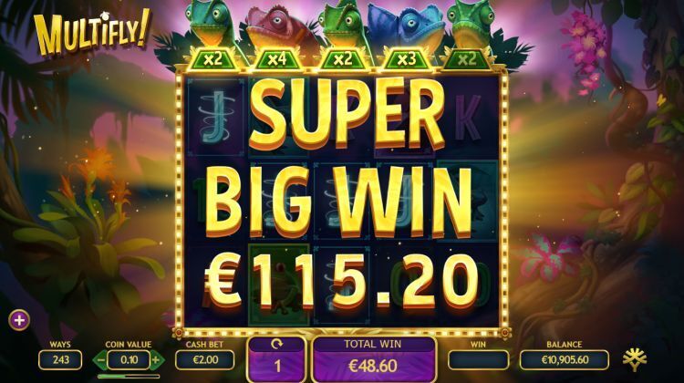 Multifly! online slot super big win