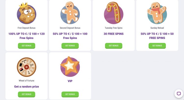 Cookie Casino Bonus