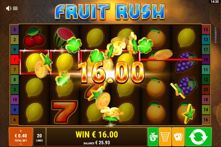Fruit Rush online slot review
