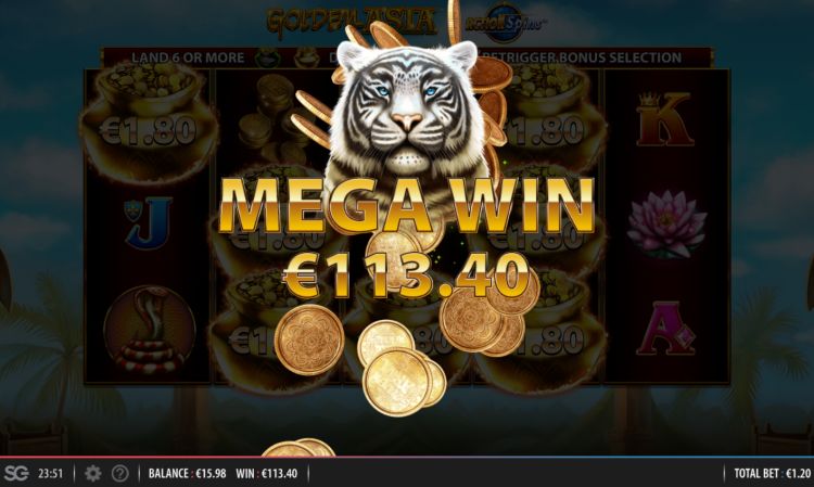 Golden Asia online slot mega win