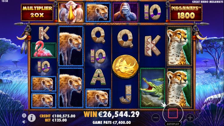 Great Rhino Megaways slot Free Spins