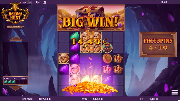 Heroes Hunt megaways review win free spins
