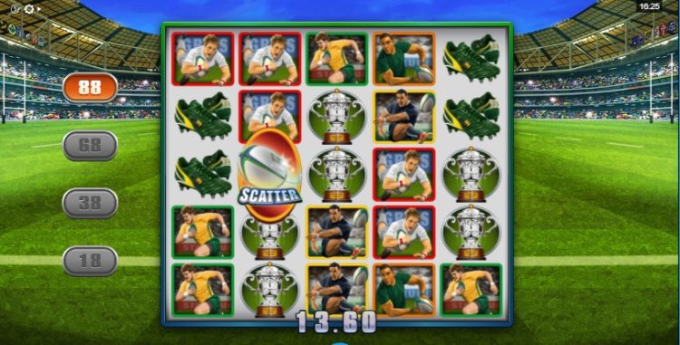 Rugby Star Deluxe online slot gameplay
