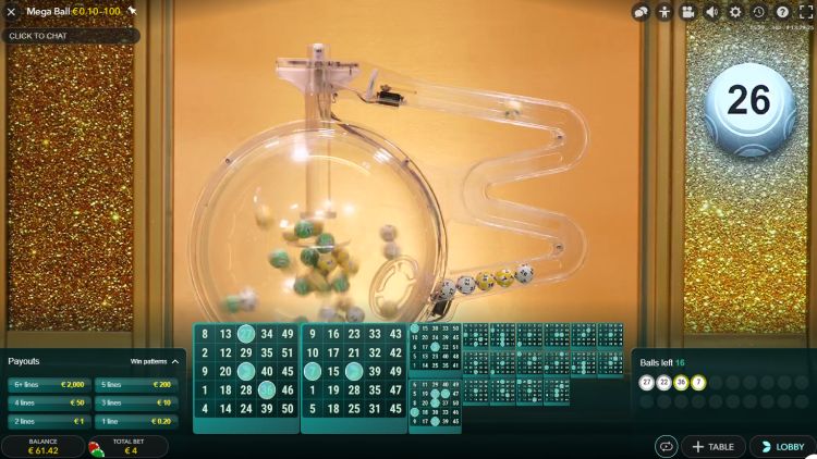 Evolution Mega Ball Gameplay