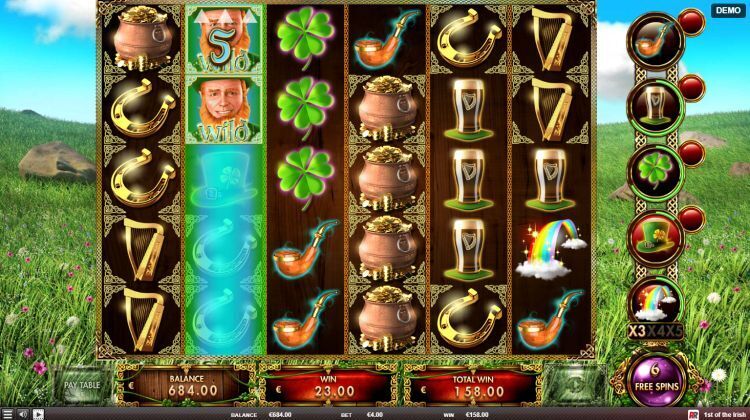 1st of the irish slot review free spins