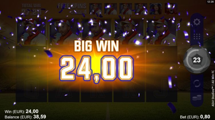 All Win FC slot review bonus win