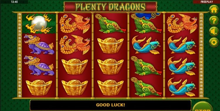 Plenty Dragons online slot gameplay