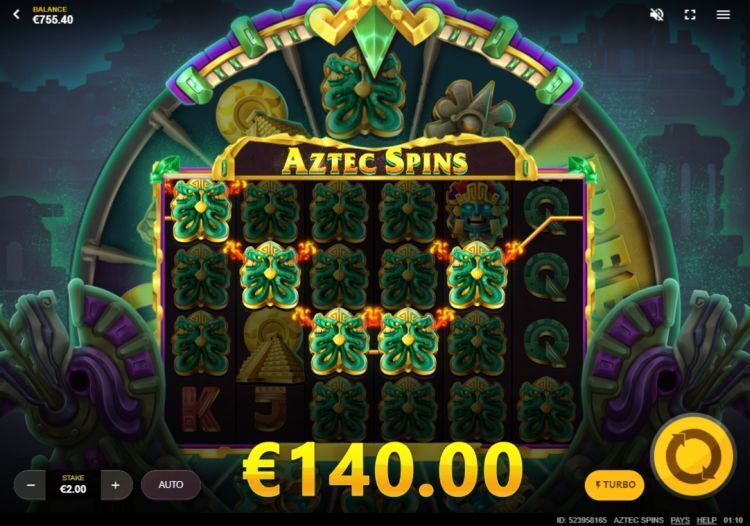 Aztec spins slot review mega win