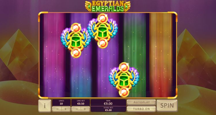 Egyptian Emeralds slot review feature