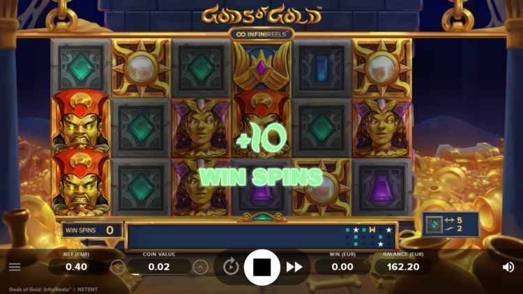 Gods of Gold Infinireels online slot Free Spins bonus