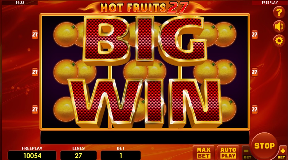 Hot Fruits 27 gokkast