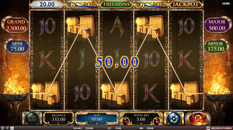 Mother of Horus slot review big win