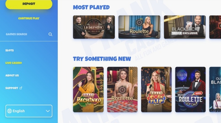 Prank Casino Spelaanbod