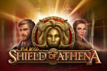 Rich Wilde shield of athena play n go logo