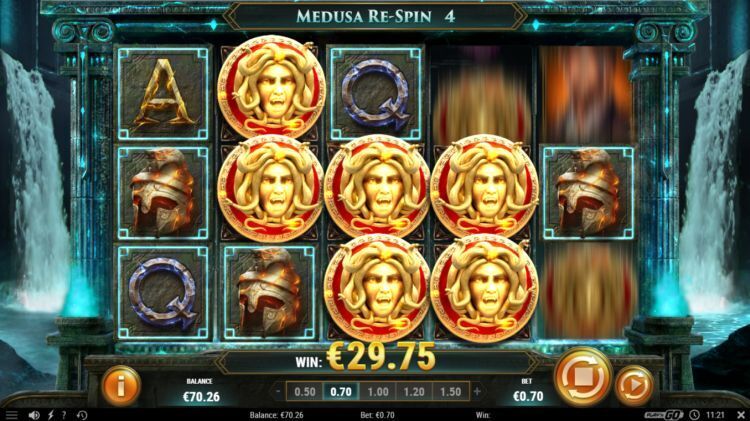 Rich Wilde and the Shield of Athena online slot Respin feature