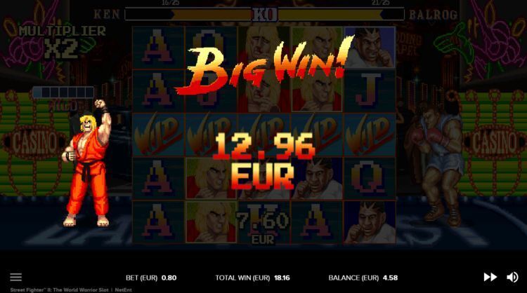 Street Fighter 2 online slot big win