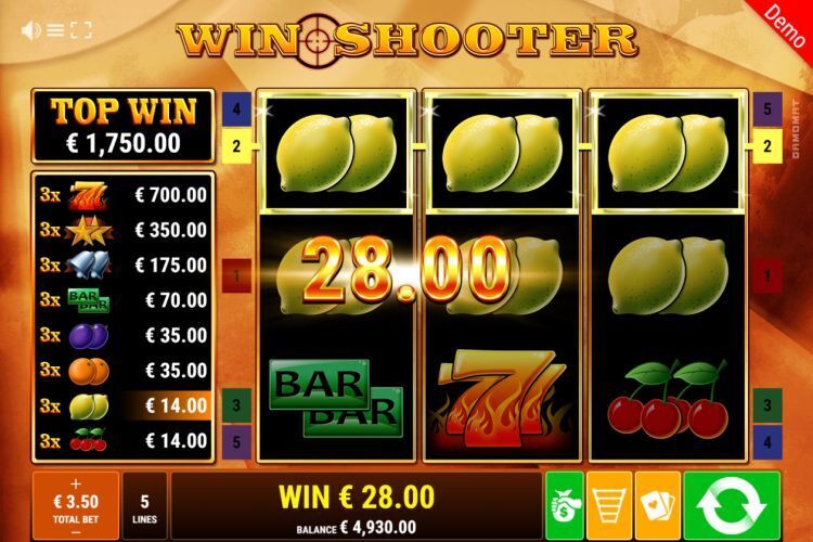 Win Shooter slot Gamomat review