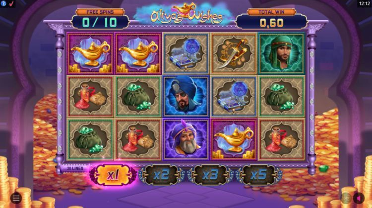 Aliya's wishes slot review free spins trigger