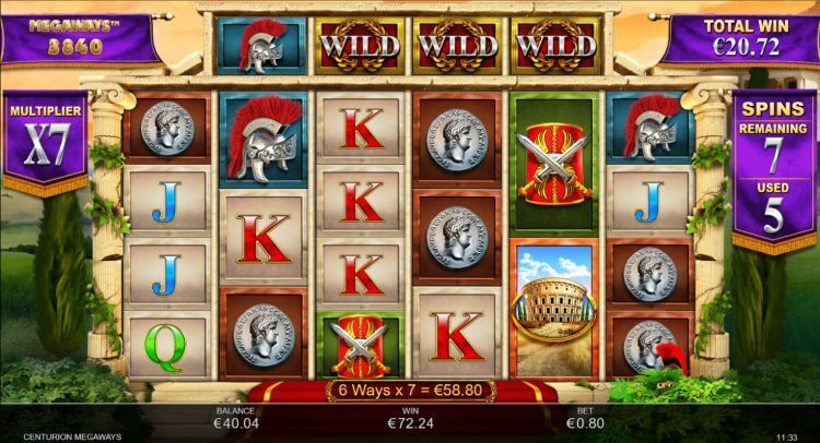 Centurion Megaways gokkast Free Spins