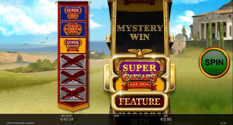 Centurion Megaways slot bonus