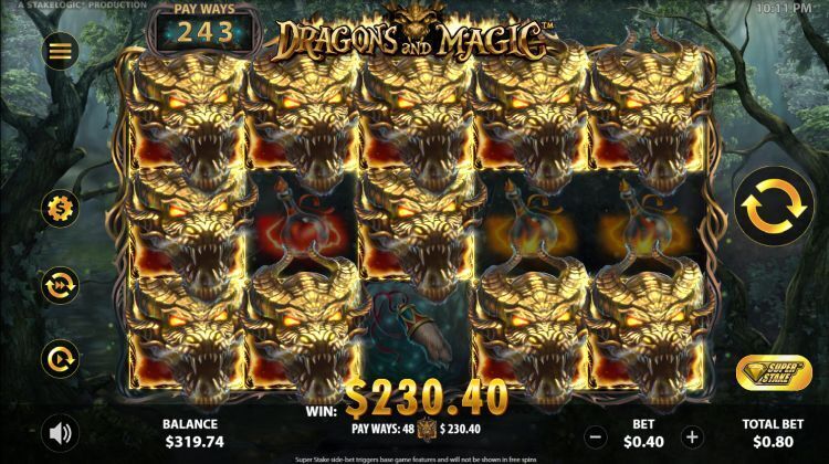 Dragons and magic slot review Stakelogic