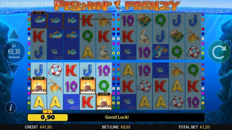 Fishin' Frenzy Power 4 Slots slot bonus trigger