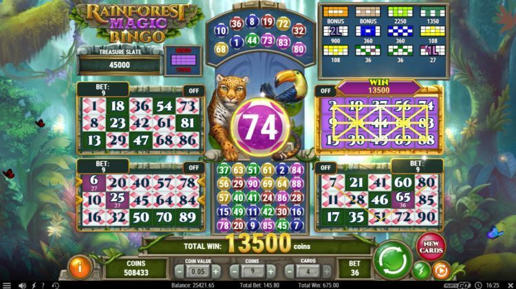 Rainforest Magic Bingo review