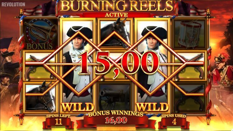 Revolution Patriot's Fortune slot blueprint bonus win