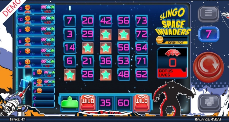 Slingo Originals - Slingo Space Invaders